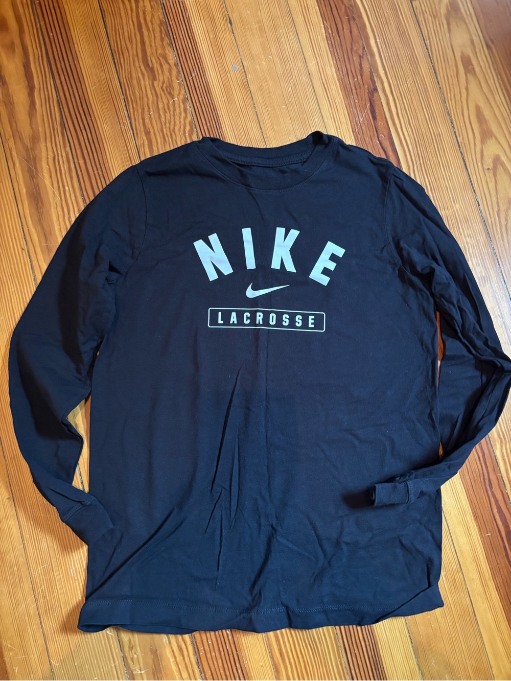 Nike Black Long-Sleeve Lacrosse Graphic Tee